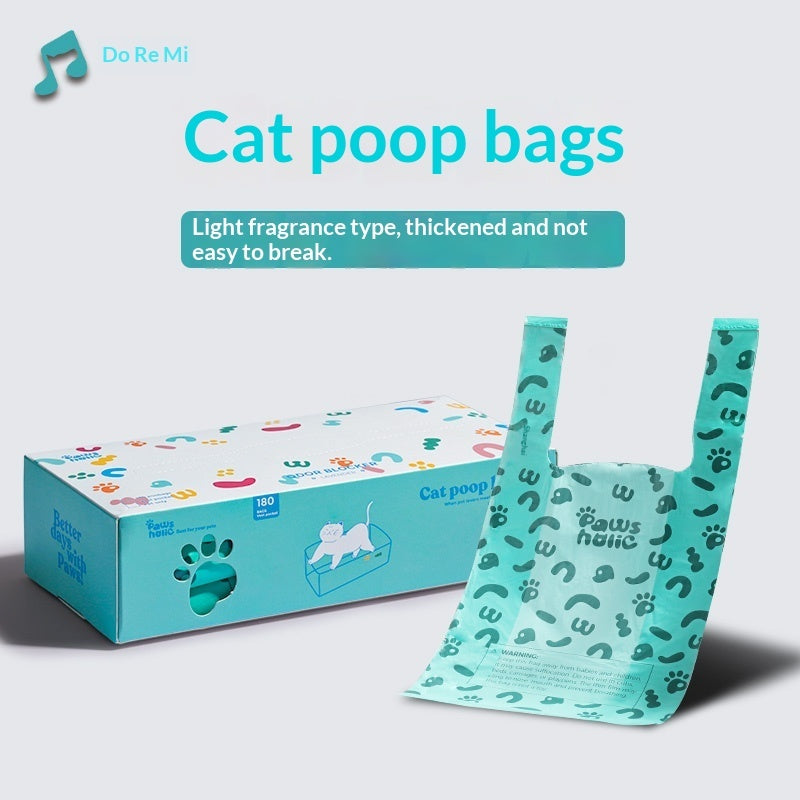 Cat poop garbage bags for litter cleanup